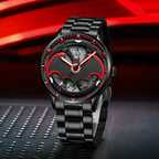 Quartz Watch for Men with 360° Rotation Batman Mod with Night Glow